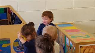 Toddler/1 Year Old Classroom Center Time Teachers Playing with Toddlers