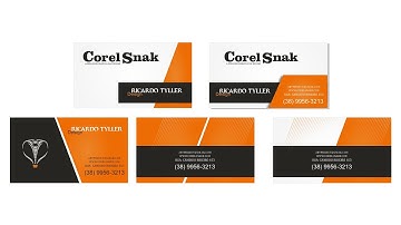 CURSO COREL DRAW // COMO FAZER UM CARTAO DE VISITA ( COREL SNAKE )