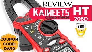 KAIWEETS HT206D AC/DC CLAMP Meter Review & Teardown!