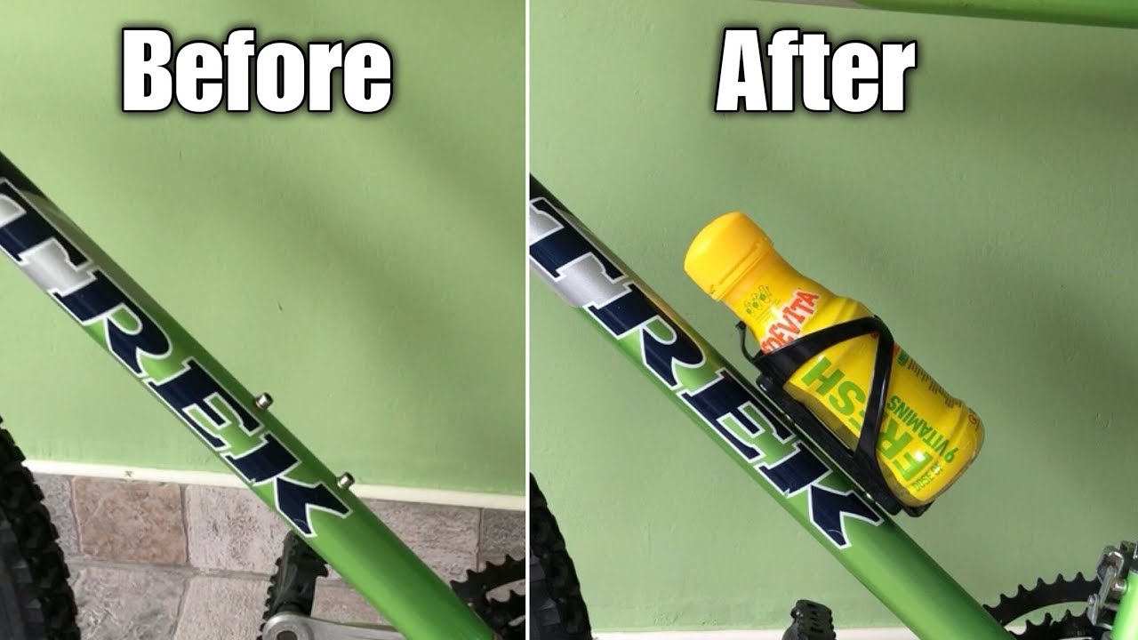 Bicycle Bottle Holder, Mounting On Bike YouTube