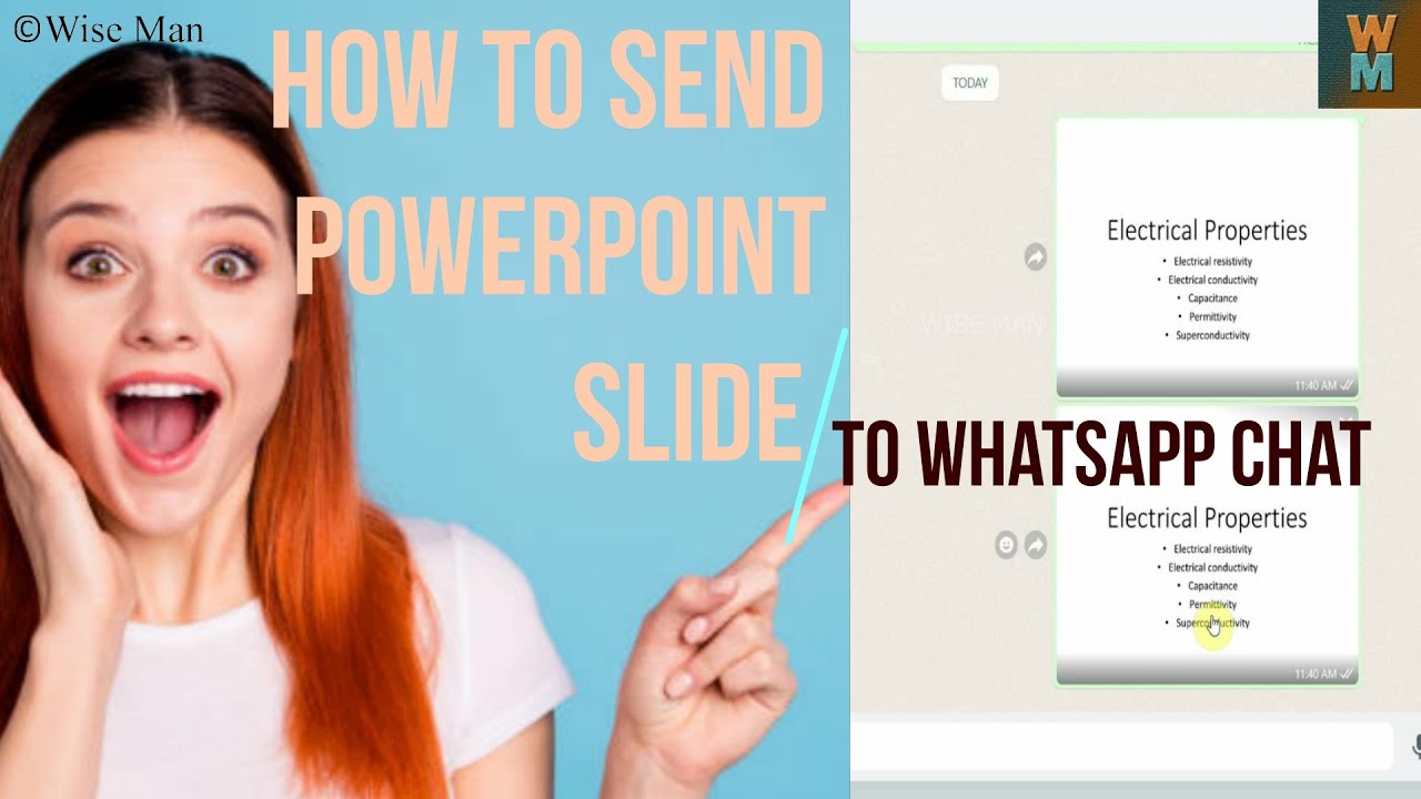 how to send powerpoint presentation to whatsapp in laptop