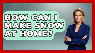 How Can I Make Snow At Home? - Weather Watchdog