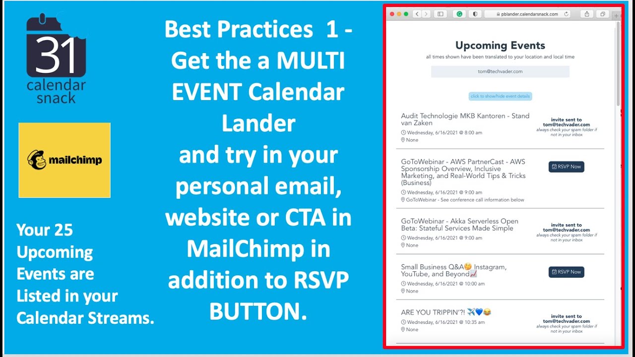 How To Get A Calendar Landing Page For Sending Calendar Invites YouTube How To Get A Calendar Landing Page For Sending Calendar Invites YouTube