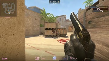 CS2 Enemy lurker forgot how to aim