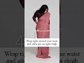 Saree drape for curvy body | beginner saree draping | how to wear saree | #shorts