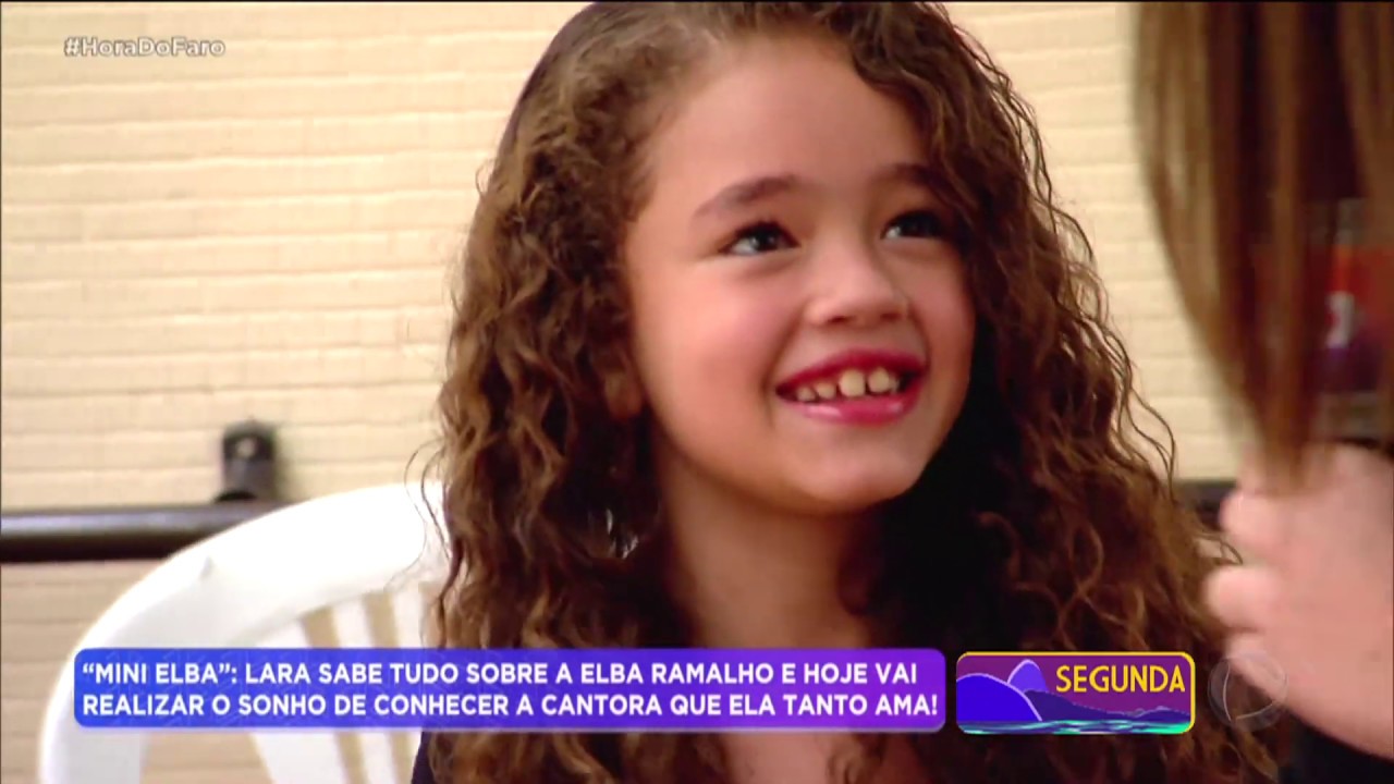 Lara Vitória, de oito anos, tem como maior sonho conhecer Elba Ramalho