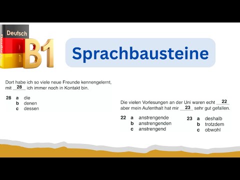 Sprachbausteine B1 TELC + DTZ |  | B1 TEST | German exam