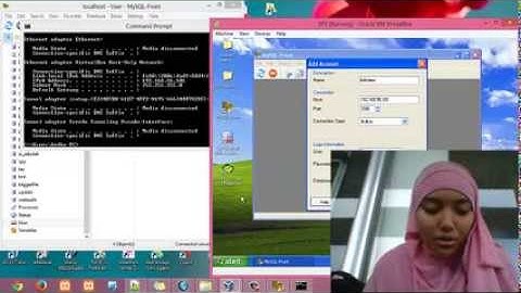 Akses database client server dengan mysql