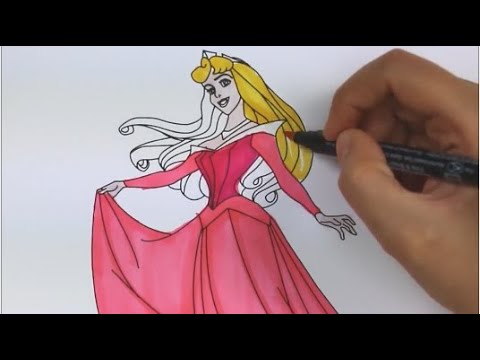 Cómo Colorear La Bella Durmiente 👸- Princesa Aurora-Manita para colorear -  thptnganamst.edu.vn