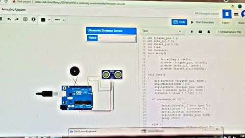 #TINKERCAD | Accident avoidance system | door buzzer | with code | simple projects for engineering |