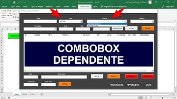 Formulário AVANÇADO no Excel - CARREGAR COMBOBOX VBA DEPENDENTE - Aula 06
