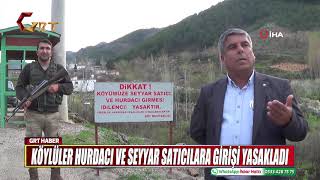 Köylüler Hurdaci Ve Seyyar Saticilara Gi̇ri̇şi̇ Yasakladi