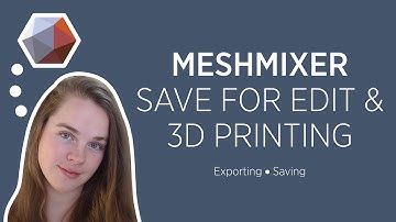 Meshmixer | How to save for editing and 3D printing | ⚡ Quickie ⚡