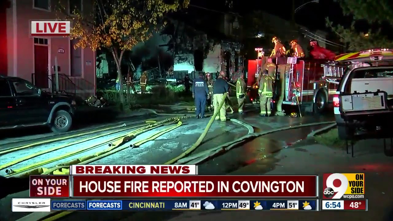 Covington house fire collapses part of building