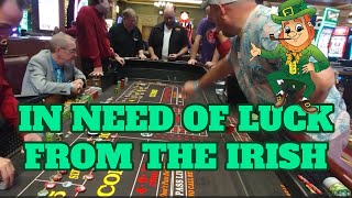 Reserved Craps Table Needing Luck of the Irish at Green Valley Ranch