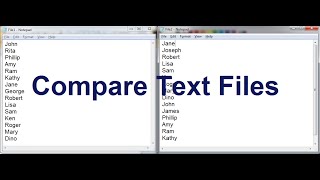 Compare Text Files