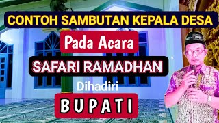 Contoh Sambutan Kepala Desa (Lurah) pada acara Safari Ramadhan