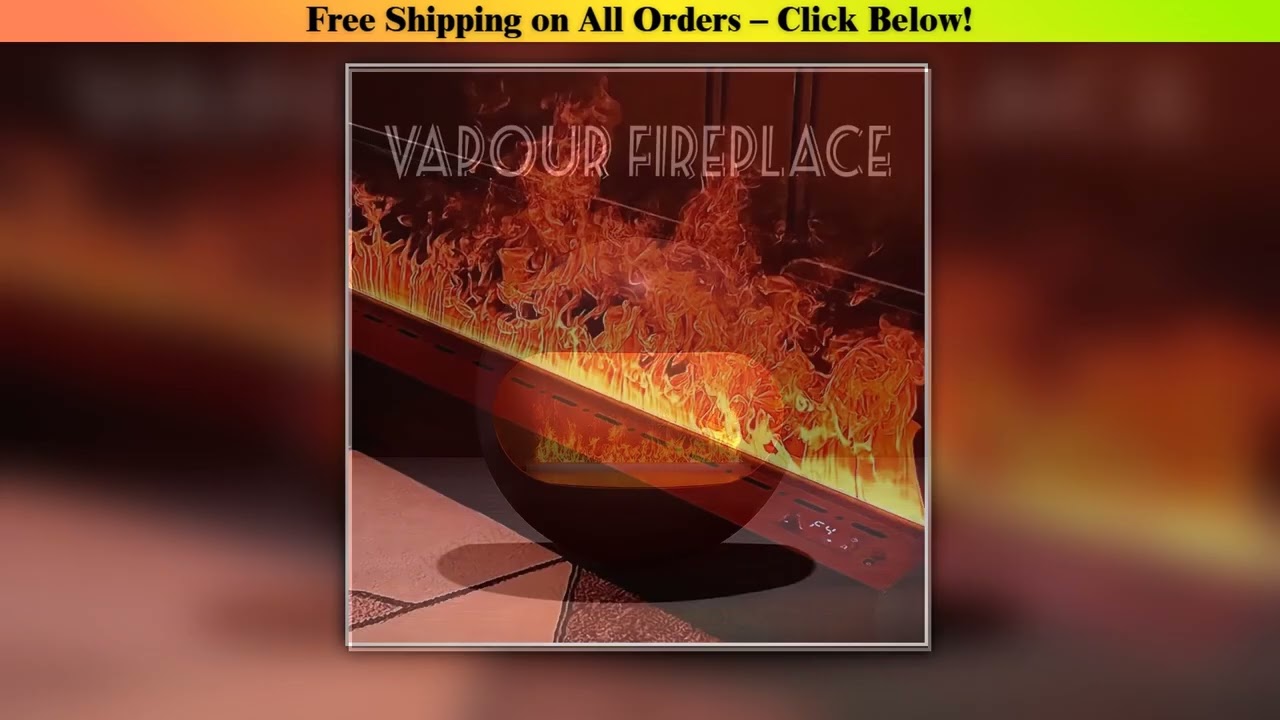 Intelligent Indoor Electric Water Vapor Fireplace Smart Steam LED Flame TV Stand Fireplace
