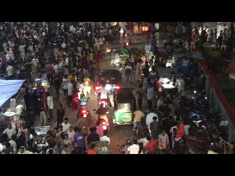 পহেলা বৈশাখের রাতে সিলেটে। লোকে লোকারণ্য 