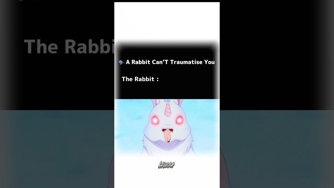 Rabbits are cute for everyone except subaru 😭 #rezero #trauma #anime