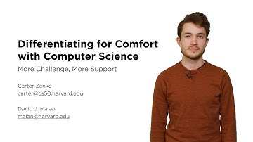 SIGCSE 2023 - Differentiating for Comfort with Computer Science