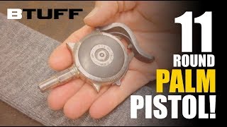 Antique "Lemon Squeezer" 11-Round Palm Pistol - Old West poker gear