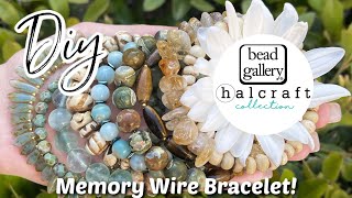Stacked Bracelet Look with just 1 Memory Wire Bracelet 