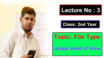 types of files||Usage point of view|| Master file vs Transaction file