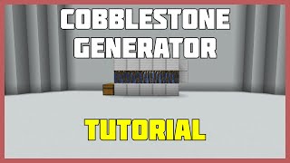 Minecraft 1.19  Simple Cobblestone generator Tutorial