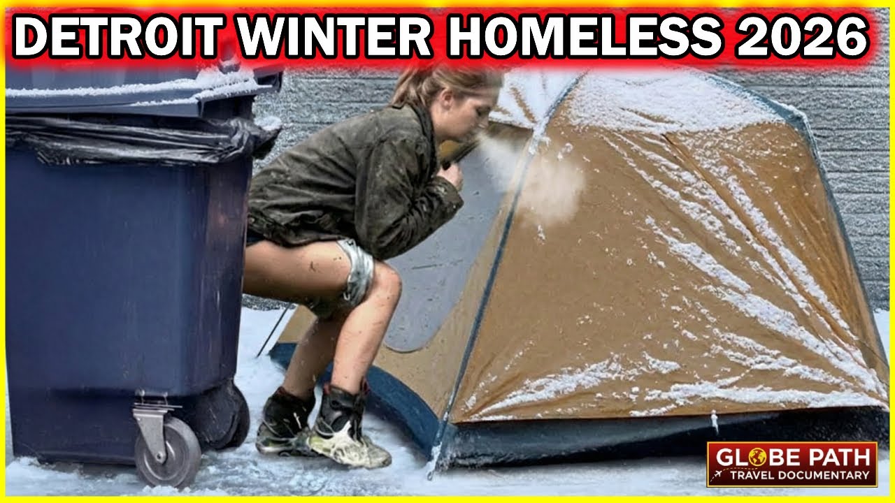 Detroit Homeless Crisis 2026 | Industrial Ruins, Snow, and 6,700 Fighting to Survive