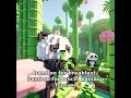 Bamboo for breakfast, bamboo forever - Baby Panda! Voxel Pals #Shorts