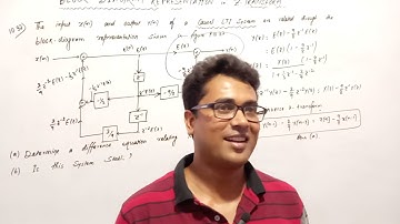 ZTransform-38 | Solution of 10.37 of Oppenheim |Block Diagram Representation | Is this system stable