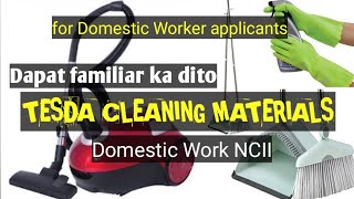 PART 2 :CLEANING TOOLS & MATERIAL | NC II TESDA TRAINING TOOLS & EQUIPMENT | PPE