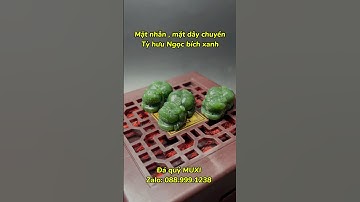 Mặt nhẫn, mặt dây chuyền Tỳ Hưu ngọc bích xanh #daquymuxi #trangsucngoc #tyhuuphongthuy #tyhuu