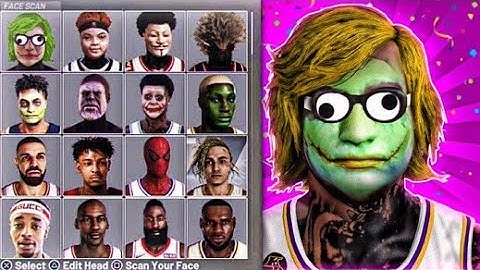How To Get ANY FACE SCAN In NBA 2K21 (NBA 2K21 Anonymous Face Scan, Chucky Face Scan, TAZ FACE 2K21)