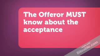 Contract Law For Beginners - Formation of Contracts (Part 3 of 7) Acceptance