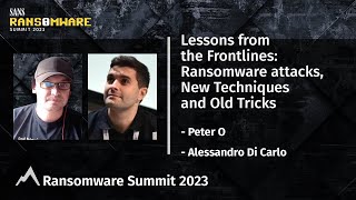 Lessons from the Frontlines: Ransomware Attacks, New Techniques, and Old Tricks