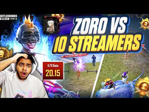 WORLD's HIGHEST 20 KD STREAM SNIPER IS CHEATING?? ZORO LIVE BEST Moments PUBG Mobile