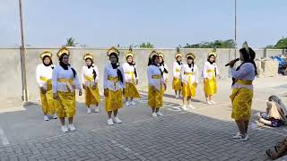 juara 3 lomba yel yel dan gerak jalan adat Nusantara ds. ketapanglor