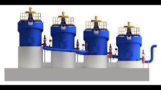 Video animation of a DELKOR BQR flotation cell with bypass-ready provision