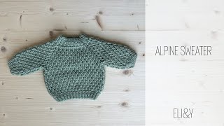 CROCHET BABY ALPINE SWEATER |ELI&Y
