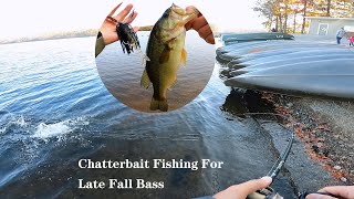 Chatterbait Fishing For Late Fall Bass ▏ Burke Lake