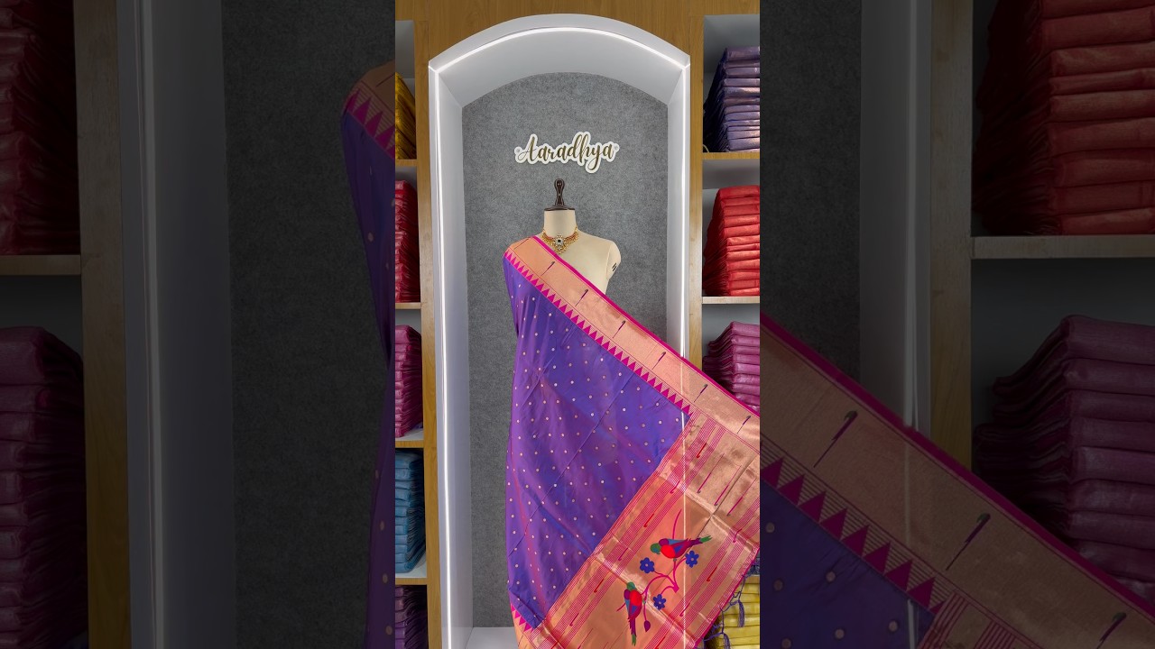 Pure Paithani Zari Border Parrot Motif Pallu Dupatta