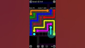 Flow Free 8x8 Level 42