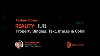 RealityHub |  Property Binding: Text, Image & Color