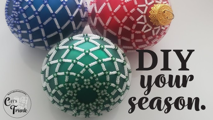 How to make homemade Christmas tree ornaments: DIY bead ornaments - Lemon  Grove Lane