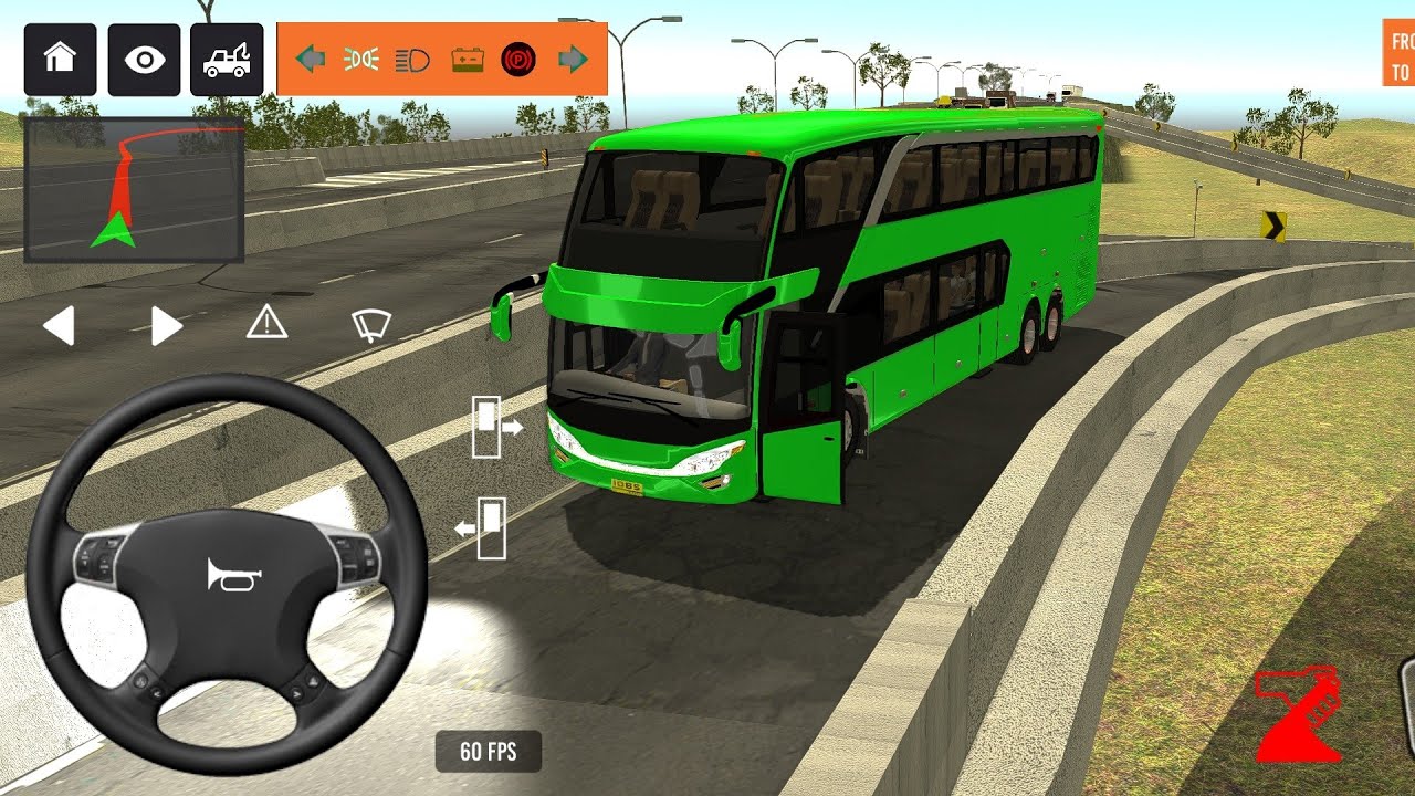 Part- 364 NEW Coach bus simulator ||🌟 Indonesia bus 