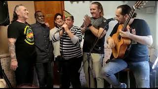 con compañeros de la Hermandad de Barcelona