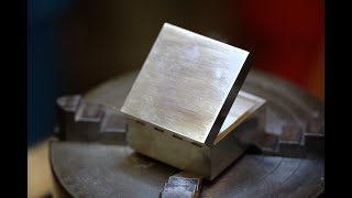 The making of a sterling silver, folded box with flush hinge