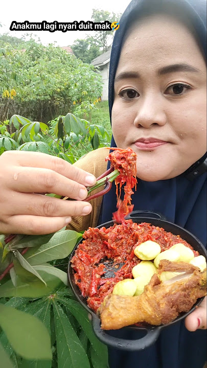 Gini amat ya nyari duit🤣 #mukbang #lalapanmetah #sambalterasi